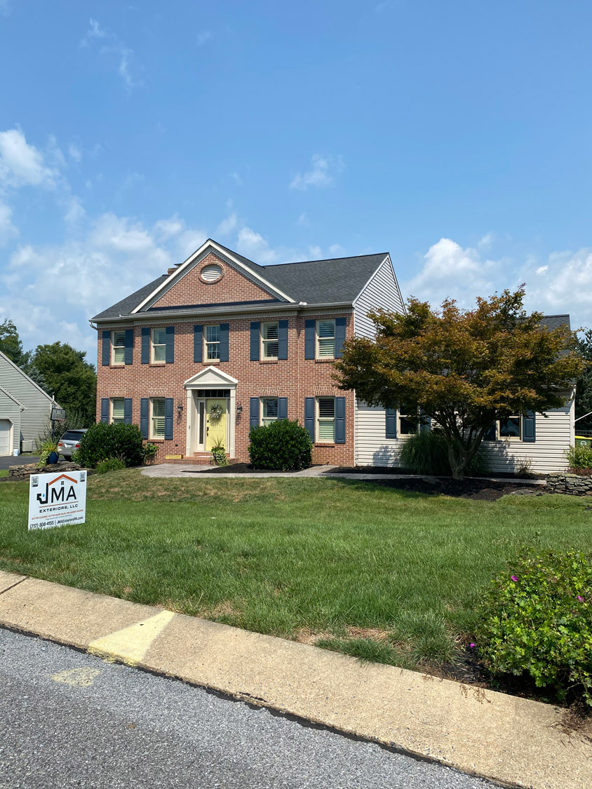 Completed residential exterior project by JMA Exteriors