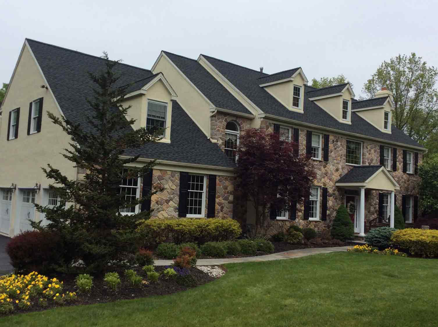 Completed residential roof serving the West Chester area